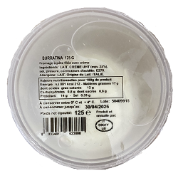 MOZZARELLA BURRATINA 125GR X8